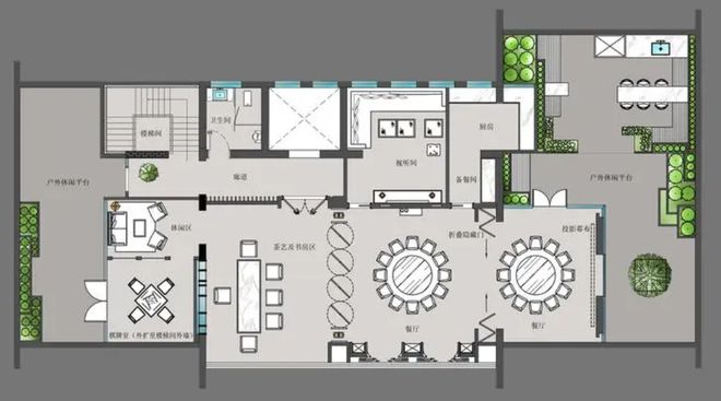 M6米乐会所设计平面图：创造高品质、舒适的社交空间